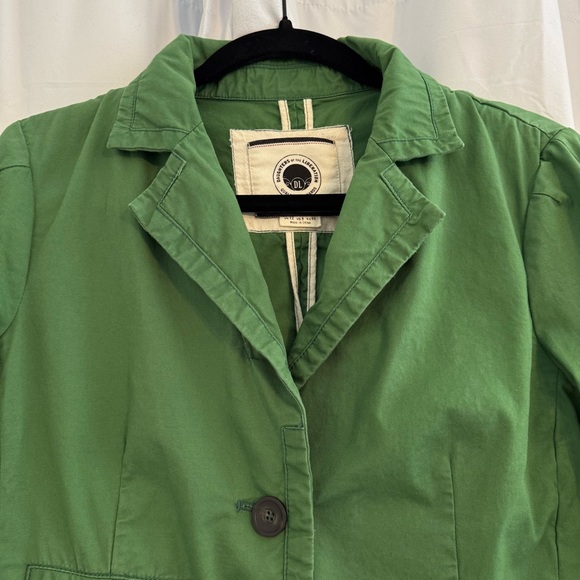 Daughters of the Liberation Blazer Jacket Green Cotton Womens 8 - Picture 4 of 13